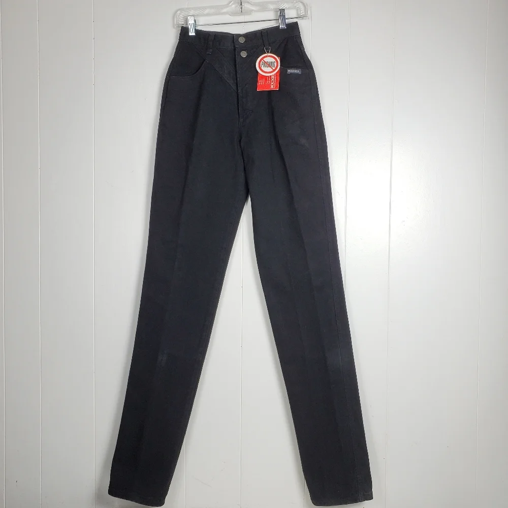 NWT Rockies high waisted mom 90s y2k jeans Vintage deadstock in jet black